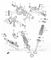ARBRE A CAMES   VALVE pour Suzuki BOULEVARD 650 1993