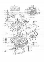 CULASSE pour Suzuki BOULEVARD 650 1993