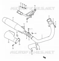 SILENCIEUX pour Suzuki BOULEVARD 650 1993