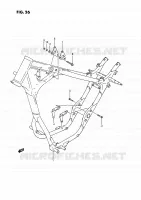 CADRE pour Suzuki SAVAGE 650 1989