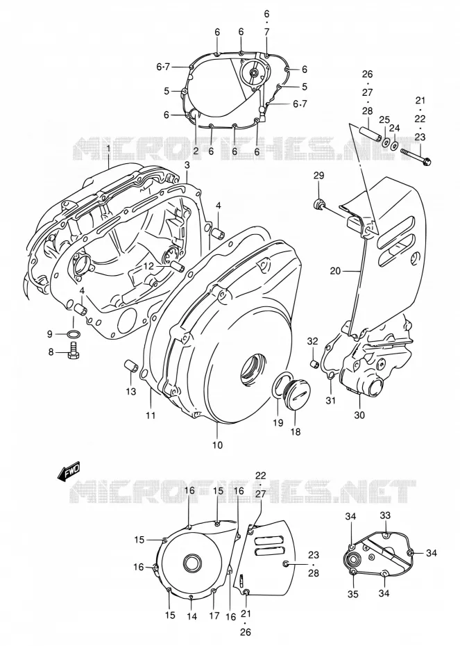 CARTER Suzuki MOTO 650 SAVAGE 1999  LS650PX(E22)