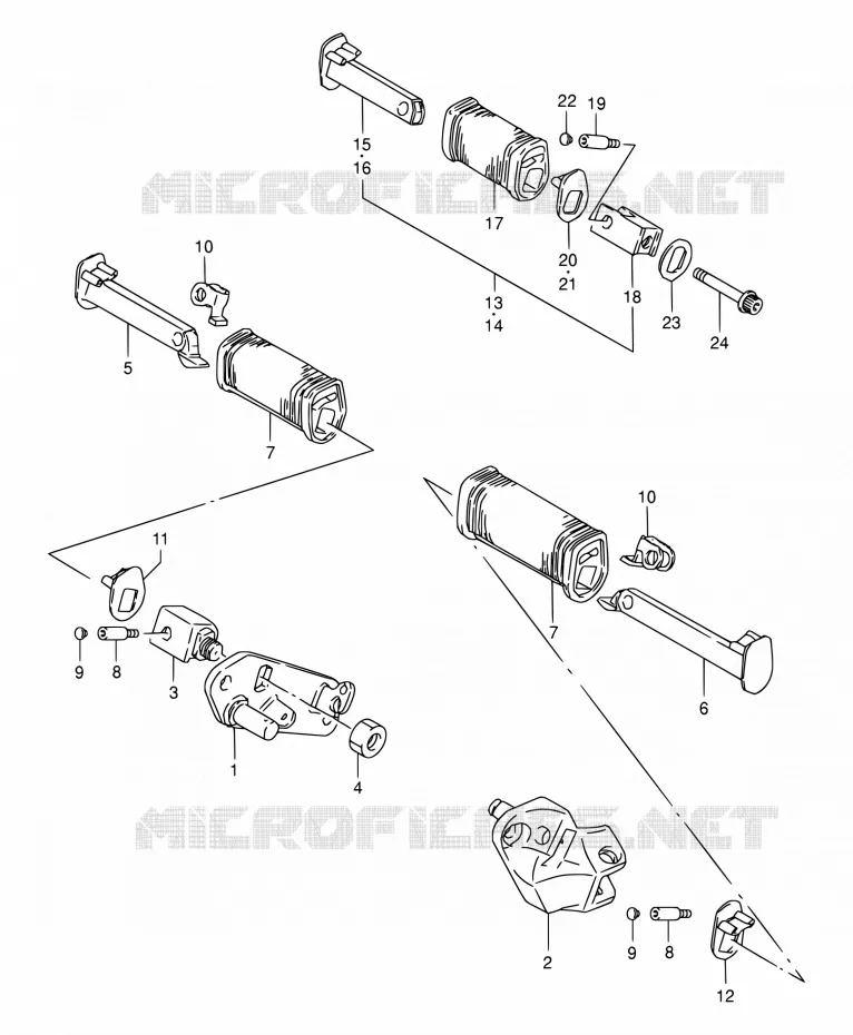 REPOSE PIED Suzuki MOTO 650 BOULEVARD 2000  LS650P Y (E03,E28,E33)