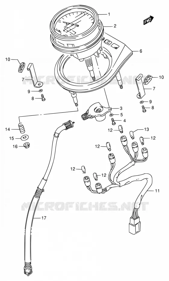 COMPTEUR Suzuki MOTO 650 SAVAGE 2000  LS650PY(E22)