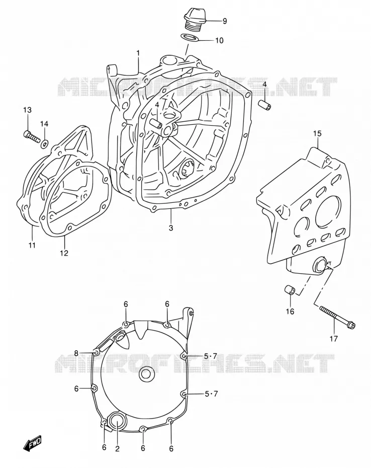 CARTER Suzuki MOTO 600 RF 1994  RF600RR/RF600RUR