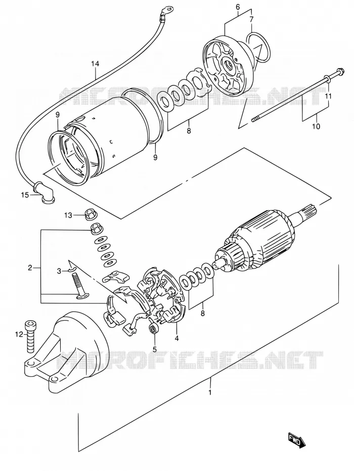 DEMARREUR Suzuki MOTO 600 RF 1995  RF600RS/RF600RUS