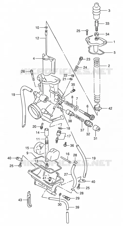 CARBURATEUR Suzuki MOTO 125 RG 1994  RG125FU R