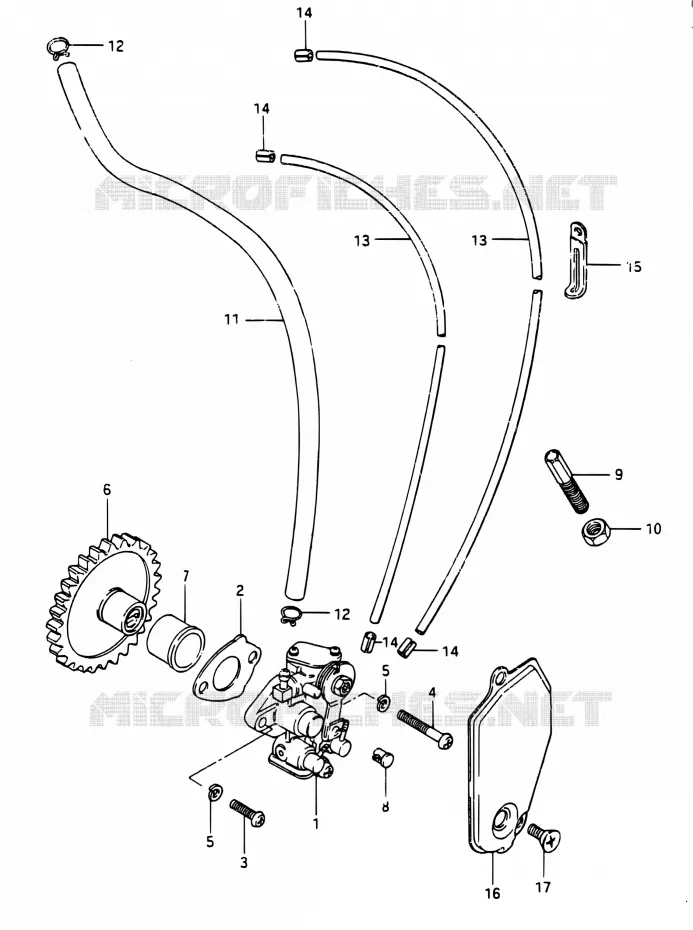 POMPE A HUILE Suzuki MOTO 250 RG 1987  RG250 H/RG250F H