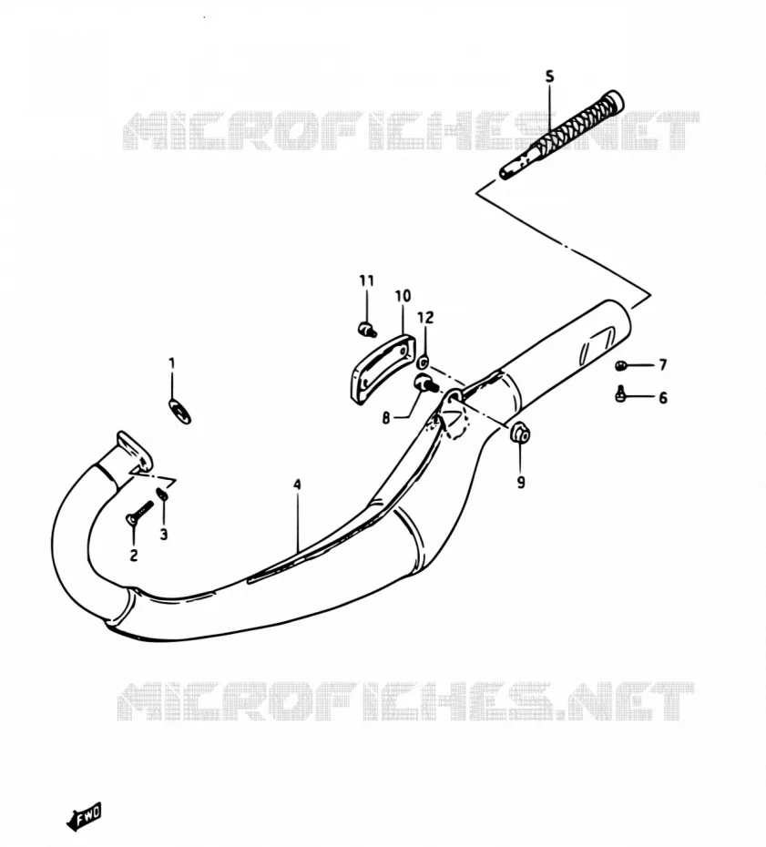 SILENCIEUX Suzuki MOTO 50 RG 1983  RG50 G/RG50 G1