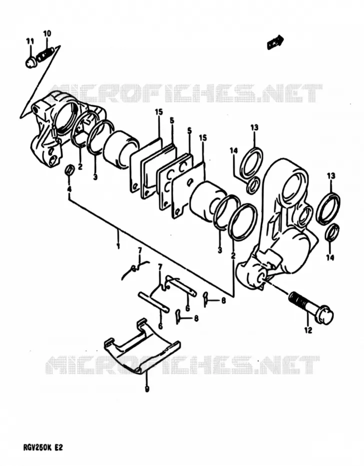 ETRIER DE FREIN ARRIERE Suzuki MOTO 250 RG 1989  RGV250 K