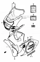 CARENAGES (E01,E21,E24) pour Suzuki RG 250 1990