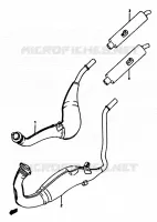 SILENCIEUX pour Suzuki RG 250 1990