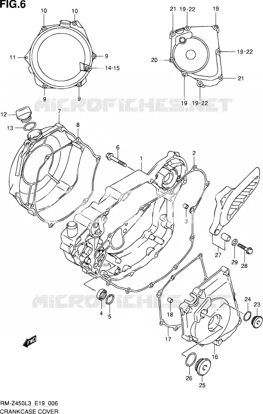 CARTER Suzuki MOTO 450 RM-Z 2013  RM-Z450 L3 (E19)