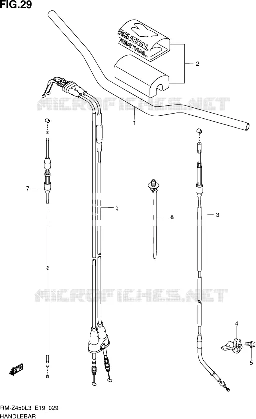 GUIDON Suzuki MOTO 450 RM-Z 2013  RM-Z450 L3 (E19)