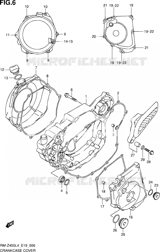 CARTER Suzuki MOTO 450 RM-Z 2014  RM-Z450 L4 (E19)