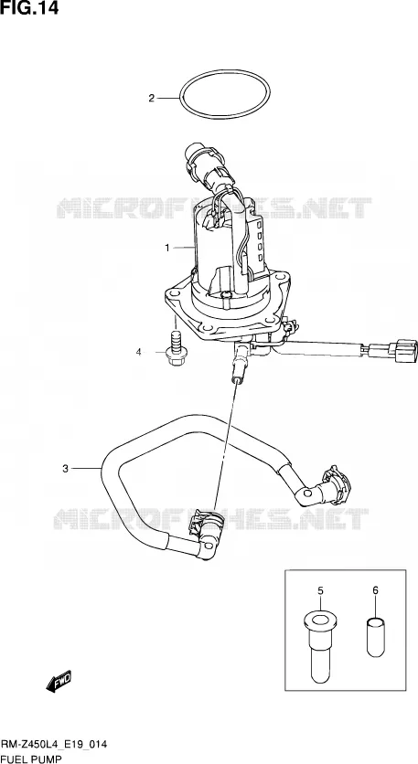 POMPE A ESSENCE Suzuki MOTO 450 RM-Z 2015  RM-Z450 L4 (E19)