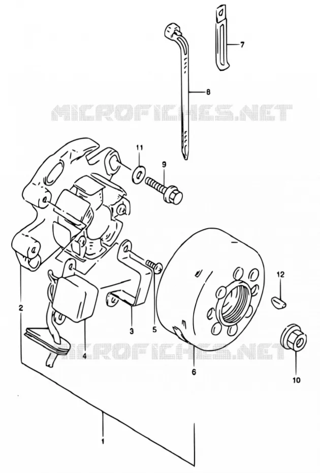 ALLUMAGE ROTOR - STATOR Suzuki MOTO 250 RM 2000  RM250 Y (E02,E04,E24)