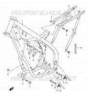 CADRE (MODELE K2/K3/K4/K5/K6) pour Suzuki RM 250 2006