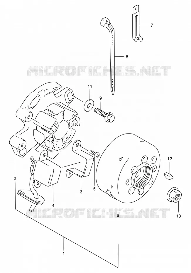 ALLUMAGE ROTOR - STATOR Suzuki MOTO 250 RM 2000  RM250 Y (E03,E28,E33)