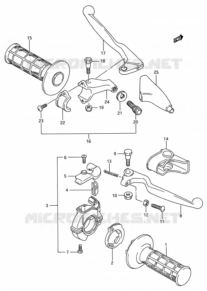 COMMODOS (MODELE K/L/M/N/P/R/S) Suzuki MOTO 80 RM 1995  RM80 S (E03,E28,E33)