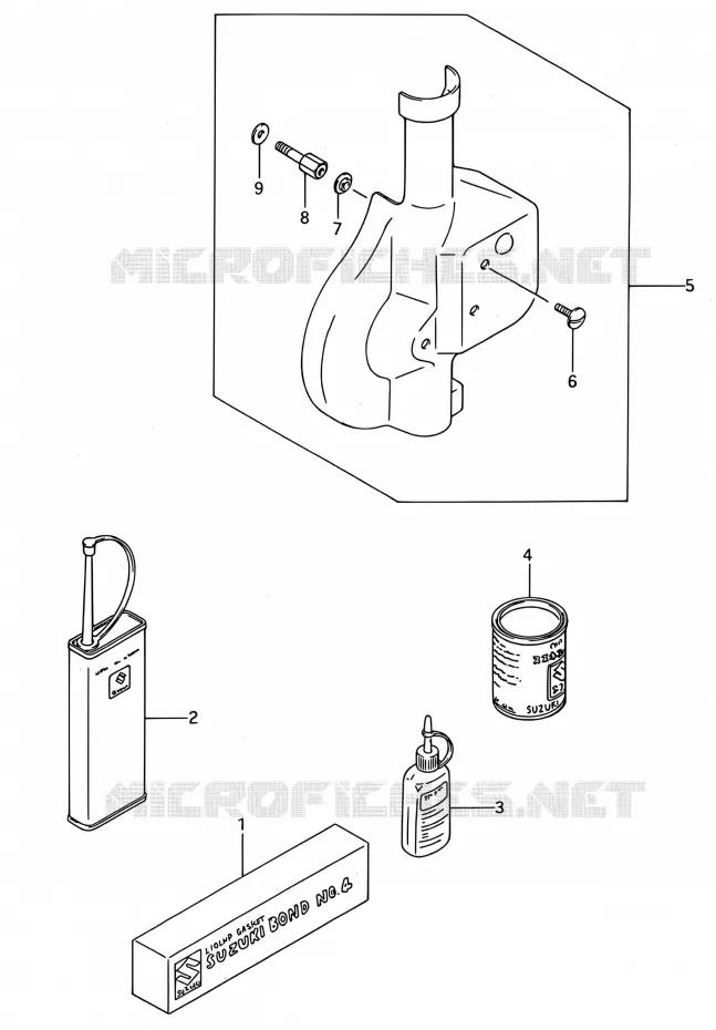 OPTIONS Suzuki MOTO 80 RM 1995  RM80 S (E03,E28,E33)