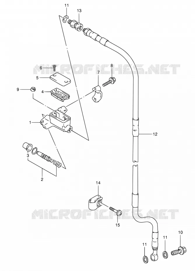MAITRE CYLINDRE AVANT Suzuki MOTO 80 RM 1999  RM80 X (E03,E28,E33)