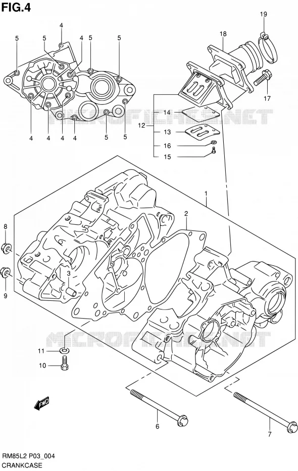 CARTER Suzuki MOTO 85 RM 2012  RM85L L2 (P03,P28.P33)