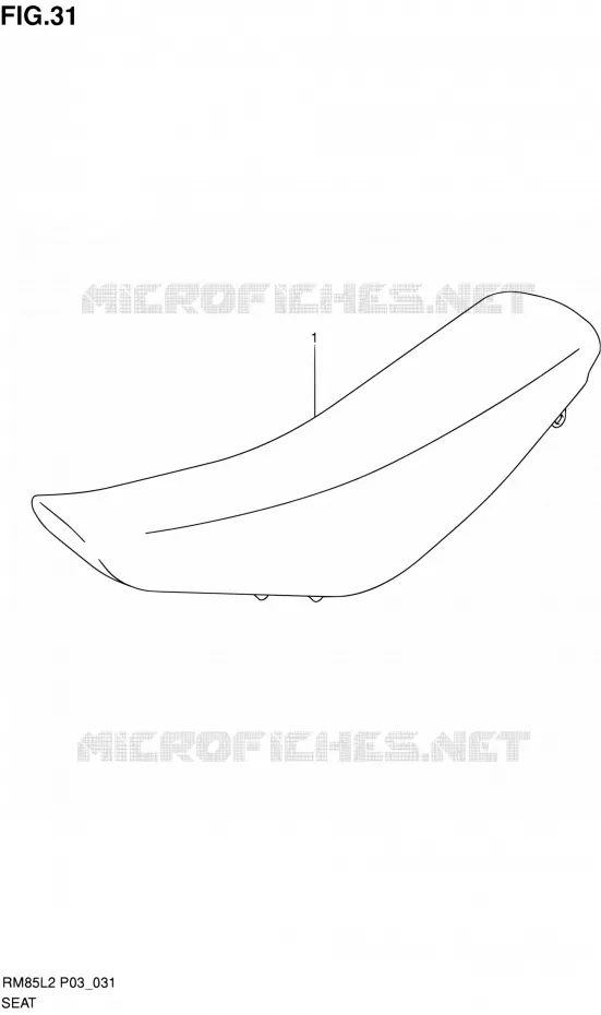 SELLE Suzuki MOTO 85 RM 2012  RM85L L2 (P03,P28.P33)