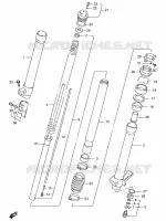 AMORTISSEUR AVANT (E01,MODEL V/W P37) pour Suzuki RMX 250 1999