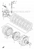 EMBRAYAGE pour Suzuki RMX 250 1999