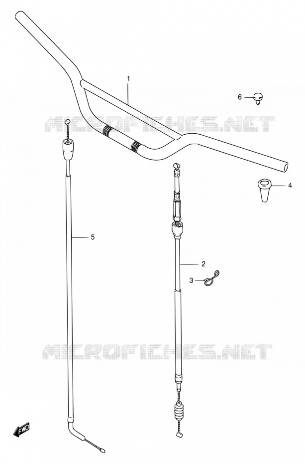 GUIDON Suzuki MOTO 250 RMX 1999  RMX250 X (E01,P37)