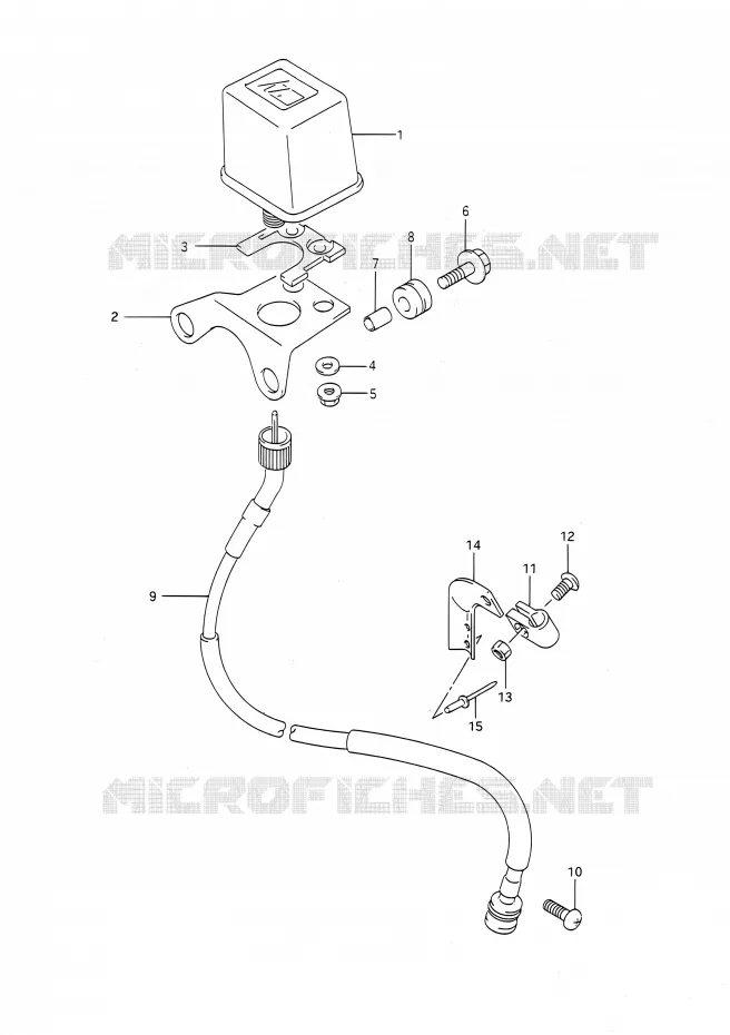 COMPTEUR (MODELE M/N/P/R) Suzuki MOTO 250 RMX 1993  RMX250 P (E03,E28,E33)