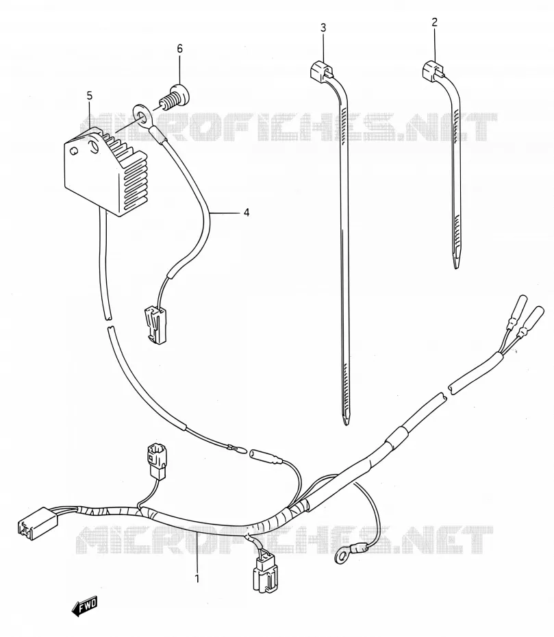 FAISCEAU ELECTRIQUE Suzuki MOTO 250 RMX 1994  RMX250 R (E03,E28,E33)