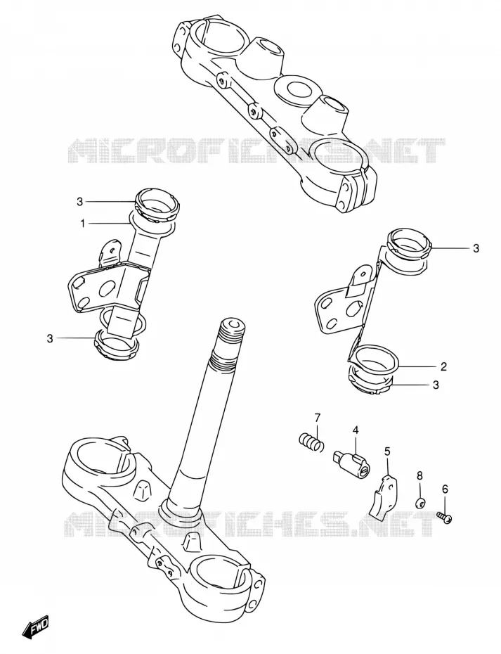 BOL DE PHARE Suzuki MOTO 250 RMX 1998  RMX250W(E24)