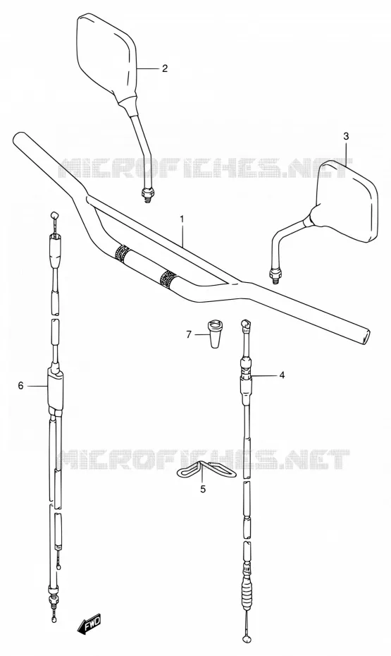GUIDON Suzuki MOTO 250 RMX 1999  RMX250X(E24)