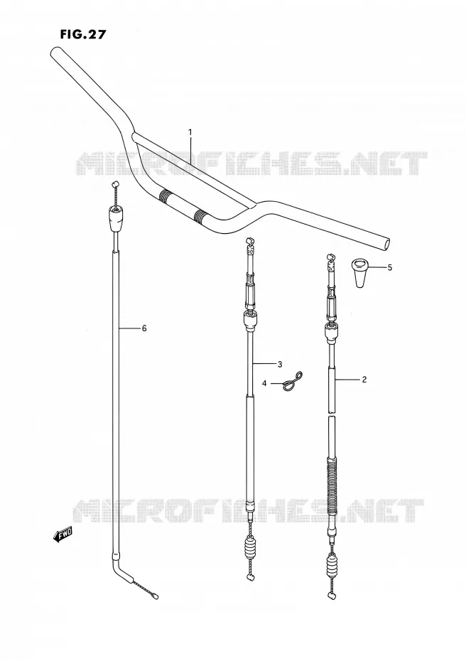 GUIDON Suzuki MOTO 250 RMX 1991  RMX250 M (E03)