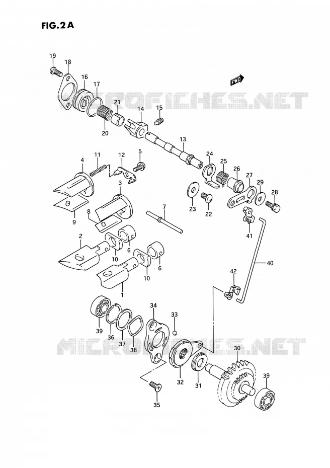 VALVE D'ECHAPPEMENT (MODELE L/M/N) Suzuki MOTO 250 RMX 1991  RMX250 M (E03)