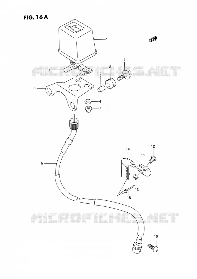 COMPTEUR (MODELE M/N/P/R/S) Suzuki MOTO 250 RMX 1992  RMX250 N (E03)
