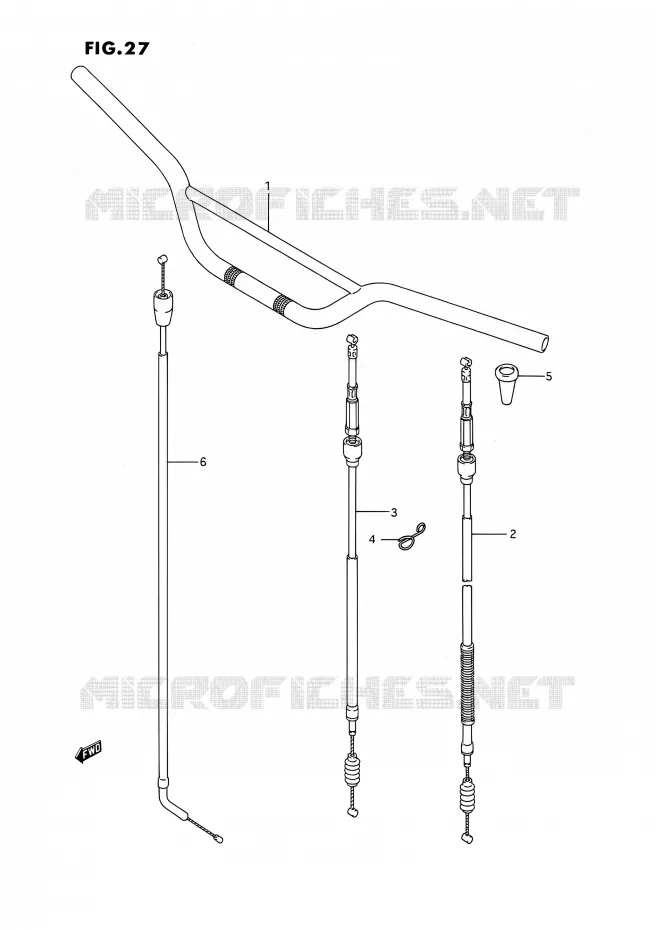 GUIDON Suzuki MOTO 250 RMX 1993  RMX250 P (E03)