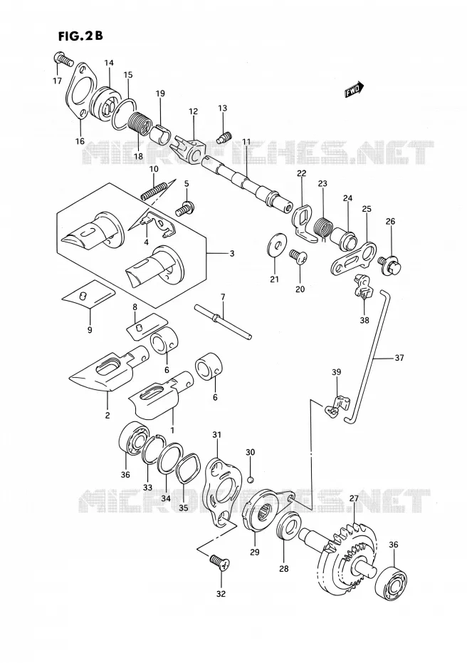 VALVE D'ECHAPPEMENT (MODELE P/R/S/T) Suzuki MOTO 250 RMX 1993  RMX250 P (E03)