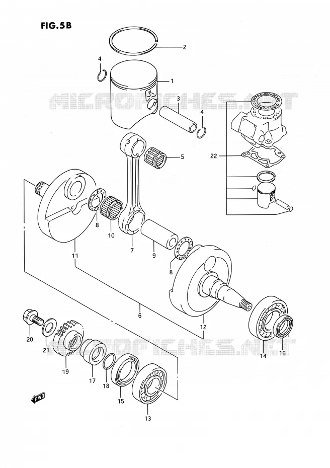 VILEBREQUIN (MODELE P/R) Suzuki MOTO 250 RMX 1993  RMX250 P (E03)