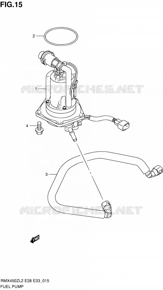 POMPE A ESSENCE Suzuki MOTO 450 RMX 2012  RMX450ZL2(E03,E28,E33)