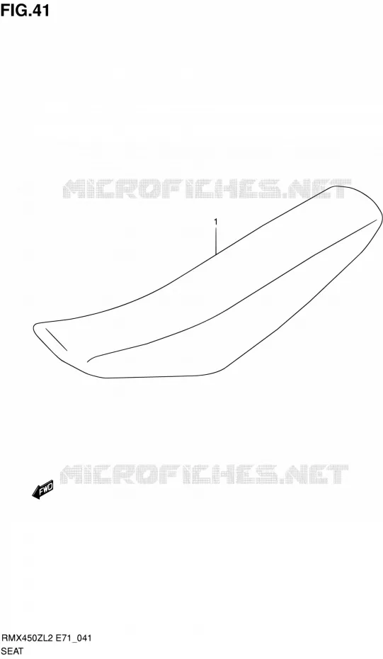 SELLE Suzuki MOTO 450 RMX 2012  RMX450ZL2(E71)