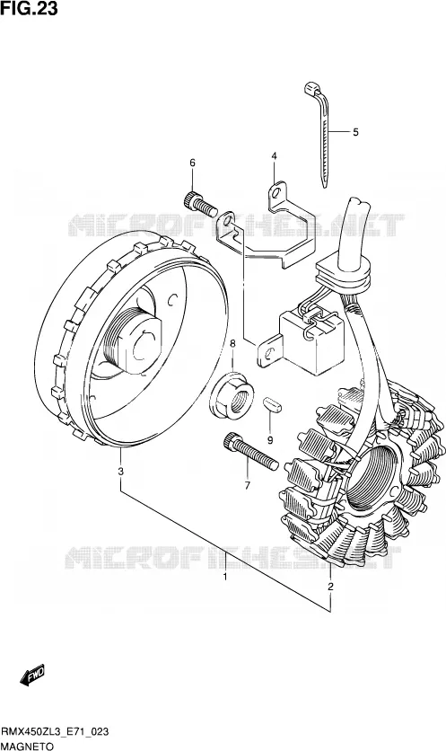 ALLUMAGE ROTOR - STATOR Suzuki MOTO 450 RMX 2013  RMX450Z L3 (E71)