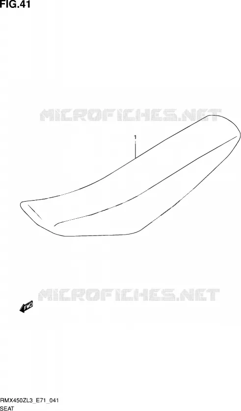 SELLE Suzuki MOTO 450 RMX 2013  RMX450Z L3 (E71)