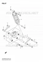 BIELLETTE D'AMORTISSEUR pour Suzuki GLADIUS 650 2010