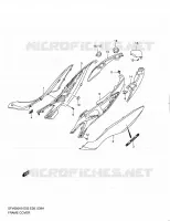 CARENAGES ARRIERE (MODEL L0) pour Suzuki GLADIUS 650 2010