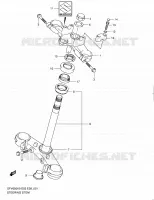 COLONNE DE DIRECTION pour Suzuki GLADIUS 650 2010