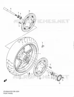 ROUE AVANT (SFV650AL0) pour Suzuki GLADIUS 650 2010