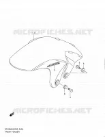 GARDE BOUE AVANT (MODEL L0) pour Suzuki GLADIUS 650 2010