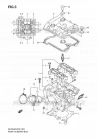 CULASSE ARRIERE pour Suzuki GLADIUS 650 2009